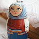 Matryoshka dolls in Russian costumes. Key chains, Christmas toys, Dolls1, Tyumen,  Фото №1