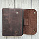 Mens leather Notepad. Notebooks. AM.Masterskaya (am-masterskaya). Online shopping on My Livemaster.  Фото №2