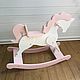 Rocking horse light-pink. Pillow for feeding. MARSA.KIDS. Online shopping on My Livemaster.  Фото №2