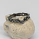 Silver ring with a month with Gothic diamonds, Rings, Moscow,  Фото №1