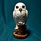 'Owl' carved sculpture. Figurines. NGS Masters. My Livemaster. Фото №6