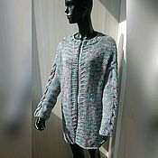 пуловер серый меланж