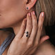Заказать Серебряные серьги-пусеты с черным ониксом. Jam Jewelry. Ярмарка Мастеров. . Серьги-пусеты Фото №3