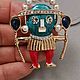 Винтаж: ВИНТАЖ СТИЛЬ Брошь Воин Ацтека/AZTEC WARRIOR. Броши винтажные. Vintage & Jewelry by Ev. Ivanovskaia. Ярмарка Мастеров.  Фото №9
