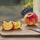 Картина маслом на холсте: "Яблочный август". Картины. Realism-painting. Интернет-магазин Ярмарка Мастеров.  Фото №2