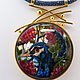 Pendant Peacock. Jewelry painting. Silver. Gold plated. Pendants. greka. Online shopping on My Livemaster.  Фото №2