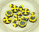 Glass yellow cut flat country Halloween. Beads. CzechBeadsExclusive. Online shopping on My Livemaster.  Фото №2