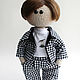Doll boy 30 cm in costume, textile doll. Dolls. mariedolls (mariedolls). My Livemaster. Фото №4
