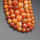 Order Carnelian beads cut with 128 faces and rectangular faces. yakitoriya. Livemaster. . Beads1 Фото №3