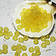 Round beads 50 pcs 4 mm Yellow Matte