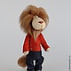 Lion soft toy in the style of the tilde, Tilda Dolls, Moscow,  Фото №1