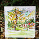 Slovenia landscape watercolor on paper. Pictures. illustravel. Online shopping on My Livemaster.  Фото №2