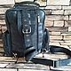 Men's backpack: Backpacks: Men's leather backpack CONSTANTINE PLUS black. Men\\\'s backpack. Tais-bags. Online shopping on My Livemaster.  Фото №2
