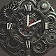 Настенные часы Дизельпанк. Часы классические. Art-56. Интернет-магазин Ярмарка Мастеров.  Фото №2