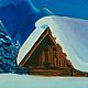 Painting Winter landscape mountain house. Pictures. Yulia Berseneva ColoredCatsArt. Online shopping on My Livemaster.  Фото №2