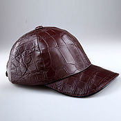 Аксессуары handmade. Livemaster - original item Baseball cap made of genuine crocodile leather IMA0329B444. Handmade.
