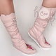Кожаные бледно-розовые мокасины "PinkLook". Мокасины. HolyCowChic. Ярмарка Мастеров.  Фото №5