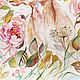 Deer and peonies, painting with peonies. Pictures. Annet Loginova. Online shopping on My Livemaster.  Фото №2