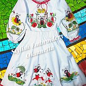 Одежда детская handmade. Livemaster - original item Suit (blouse and skirt) for girls.. Handmade.
