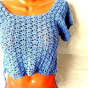Одежда handmade. Livemaster - original item Crop top crochet. Handmade.