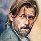 Акварель "Nikolaj Coster-Waldau", Картины, Москва,  Фото №1