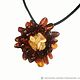 Amber Flower Pendant Natural Amber jewelry gift for woman. Pendant. BalticAmberJewelryRu Tatyana. My Livemaster. Фото №6