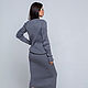 Order Grey Noodle Suit with Long Skirt. SHAPAR - knitting clothes. Livemaster. . Suits Фото №3