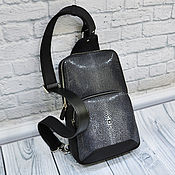 Сумки и аксессуары handmade. Livemaster - original item Shoulder bag, made of genuine polished stingray leather.. Handmade.