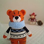 Куклы и игрушки handmade. Livemaster - original item Tiger in a sweater. Handmade.