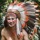 Indian headdress Navia. Christmas costume in Indian style, Carnival Hats, Denpasar,  Фото №1