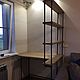Письменный стол в стиле лофт со стеллажом. Столы. WOOD LOFT (woodloftmsk). Ярмарка Мастеров.  Фото №4