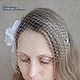 The wedding veil. The veil for bride. The veil with flowers. Veil hat. tanya-artfantasy. Online shopping on My Livemaster.  Фото №2