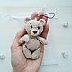 Knitted Teddy Bear Keychain Amigurumi Handmade, Key chain, Novokuibyshevsk,  Фото №1