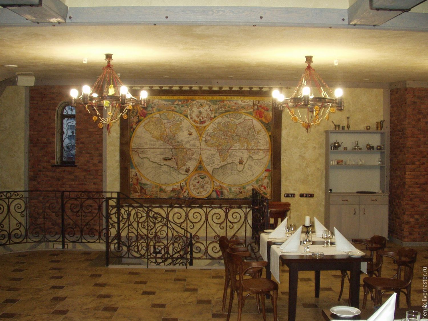 Географические карты для кабинета под старину в интернет-магазине ...