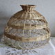 The shade 'Fishnet' from willow twigs, Lampshades, Kirovo-Chepetsk,  Фото №1