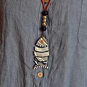 Украшения handmade. Livemaster - original item Pendant boho. Decoration on the neck Fish. Handmade.
