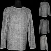 Мужская одежда handmade. Livemaster - original item Knitted from flax.Men`s jumper 