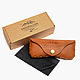 Eyeglass case made of genuine leather, Eyeglass case, Moscow,  Фото №1
