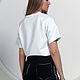 Order Women's Oversize T-shirt, Basic White tight T-shirt. Lara (EnigmaStyle). Livemaster. . T-shirts Фото №3