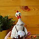  Интерьерная кукла: Курочка Дорис. Войлочная игрушка. LaKosta Handmade toys (Любовь). Интернет-магазин Ярмарка Мастеров.  Фото №2