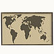 Магнитная доска карта мира черно белая, 40х40см. Карты мира. Магнитные и меловые доски на стену (doskanastenu). Ярмарка Мастеров.  Фото №5