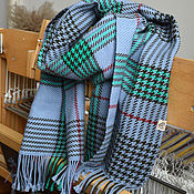 Men's scarf #001 Hand weaving
