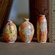 Миниатюрные керамические вазы «осень в тропиках». Вазы. Таня (ceramicra). Интернет-магазин Ярмарка Мастеров.  Фото №2