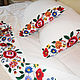 A set of bed linen Sheets and 2 pillowcases with embroidery, Sheets, Taganrog,  Фото №1