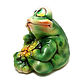 Ceramic figurine 'Frog with a moth'. Figurine. aboka. My Livemaster. Фото №5