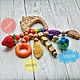 Прорезыватель 3 звука. Грызунки. Nursingbeads. Интернет-магазин Ярмарка Мастеров.  Фото №2
