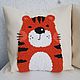 Baby pillow with Tiger embroidery, Pillow, Samara,  Фото №1