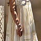 Order Summer dress flying from sewing and lace in boho style cream. PolMary. Livemaster. . Dresses Фото №3
