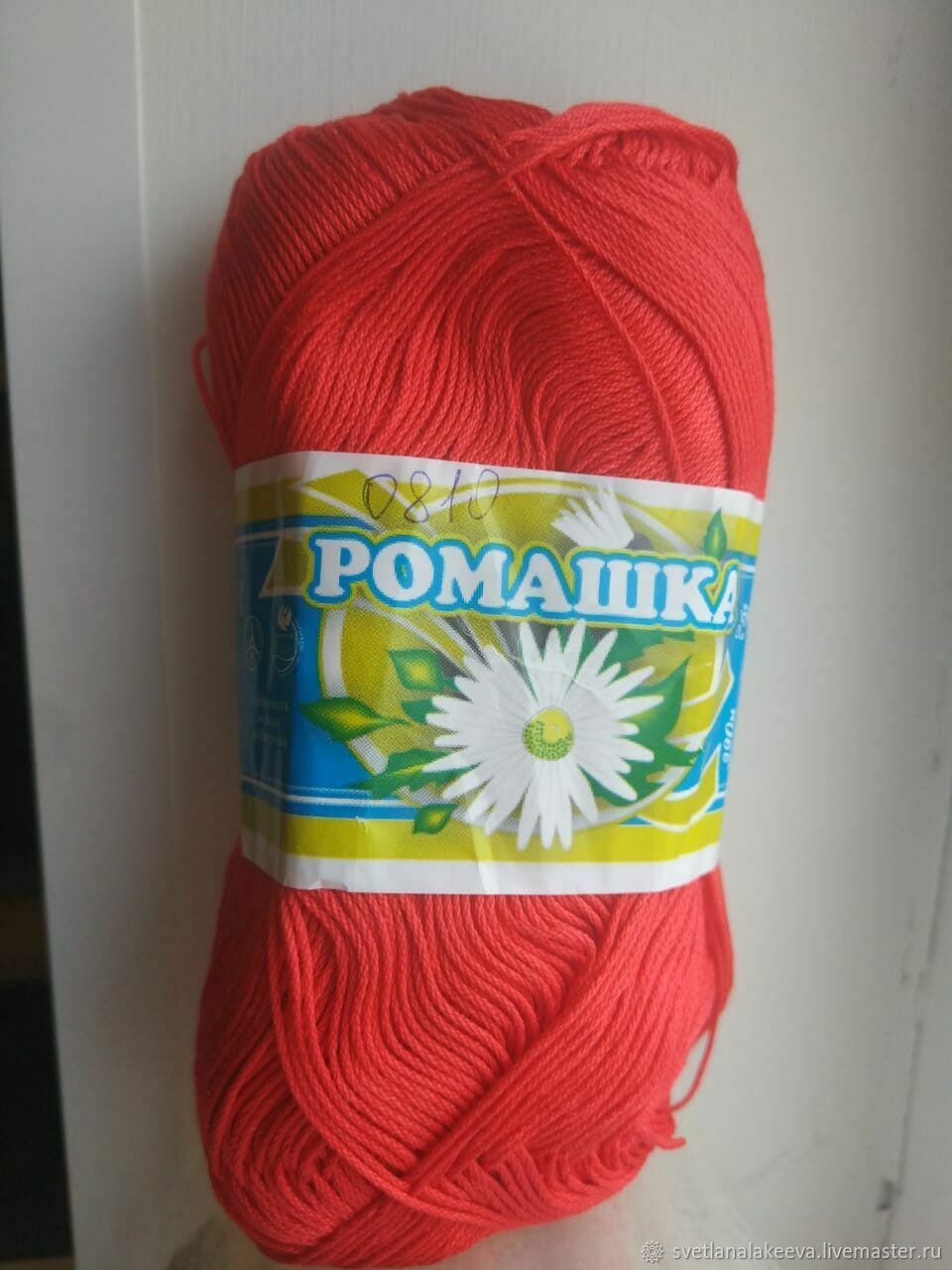Пряжа ПНК им.Кирова Ромашка - 100% мерсеризованный хлопок купить в ...