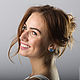 Dark blue clip to the ears. Clip on earrings. Tania Dav (Dragon Porter Russia). Online shopping on My Livemaster.  Фото №2